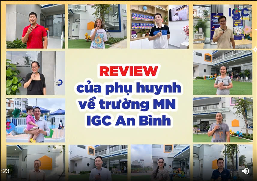 REVIEW CỦA PHỤ HUYNH VỀ TRƯỜNG MẦM NON IGC KIDDY AN BÌNH