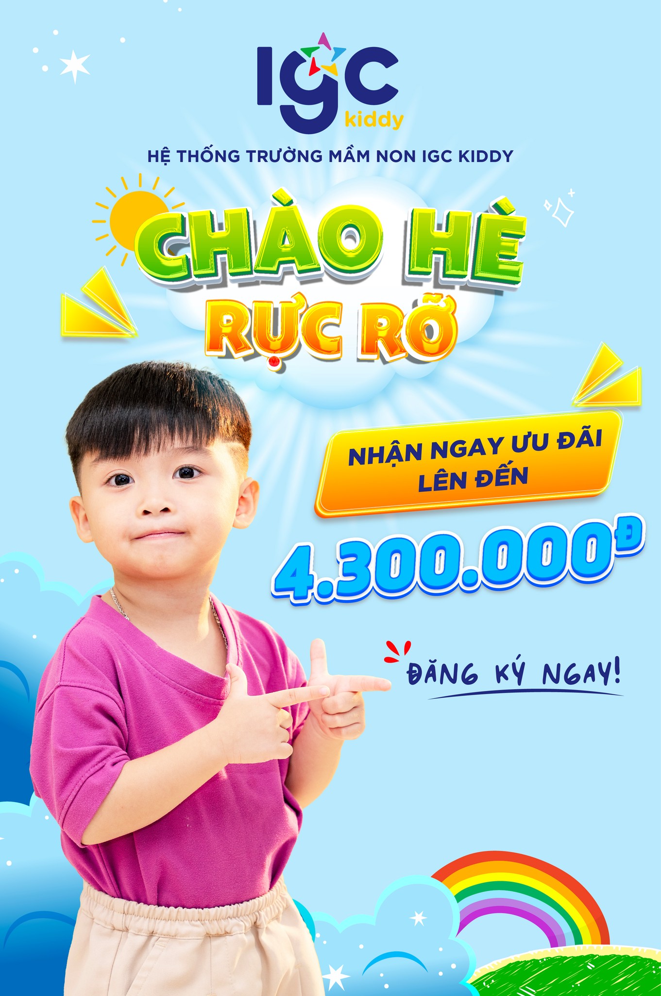 CHÀO HÈ RỰC RỠ - NHẬP HỌC NGAY, NHẬN ƯU ĐÃI LÊN ĐẾN 4.300.000 VNĐ