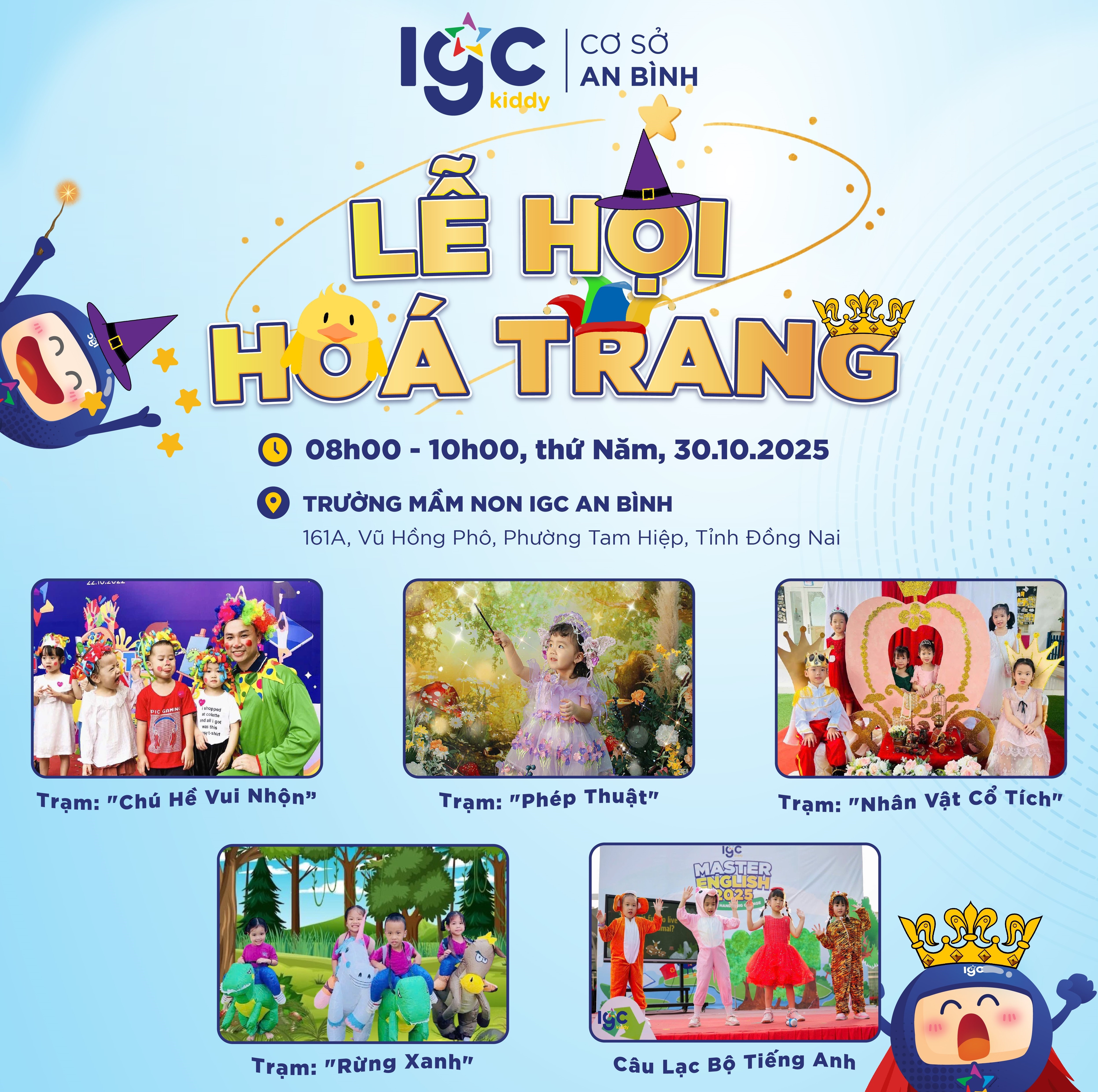 🧙ĐĂNG KÝ THAM GIA MIỄN PHÍ 👑LỄ HỘI HÓA TẠI TRƯỜNG MẦM NON IGC AN BÌNH