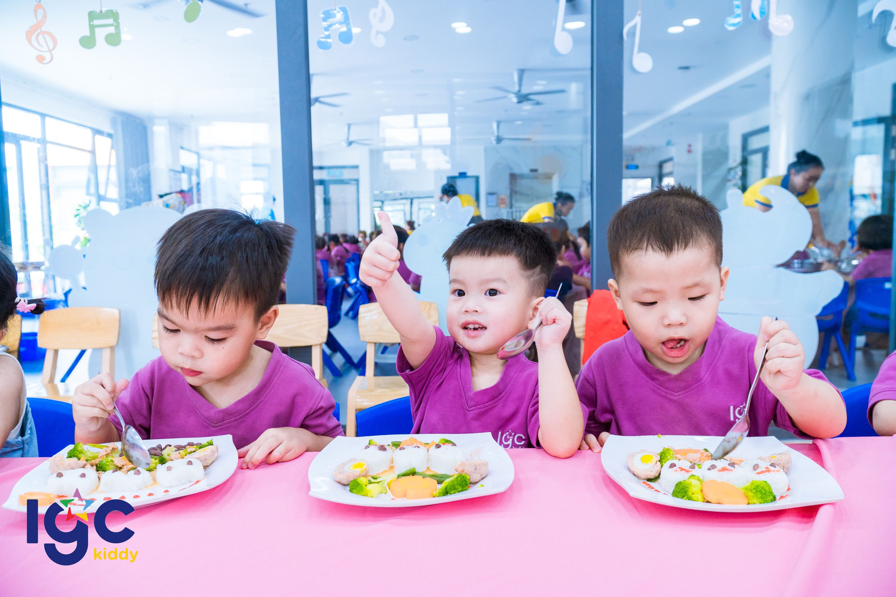 Bí mật giúp bé ăn ngon hơn khi đi học tại IGC Kiddy An Bình