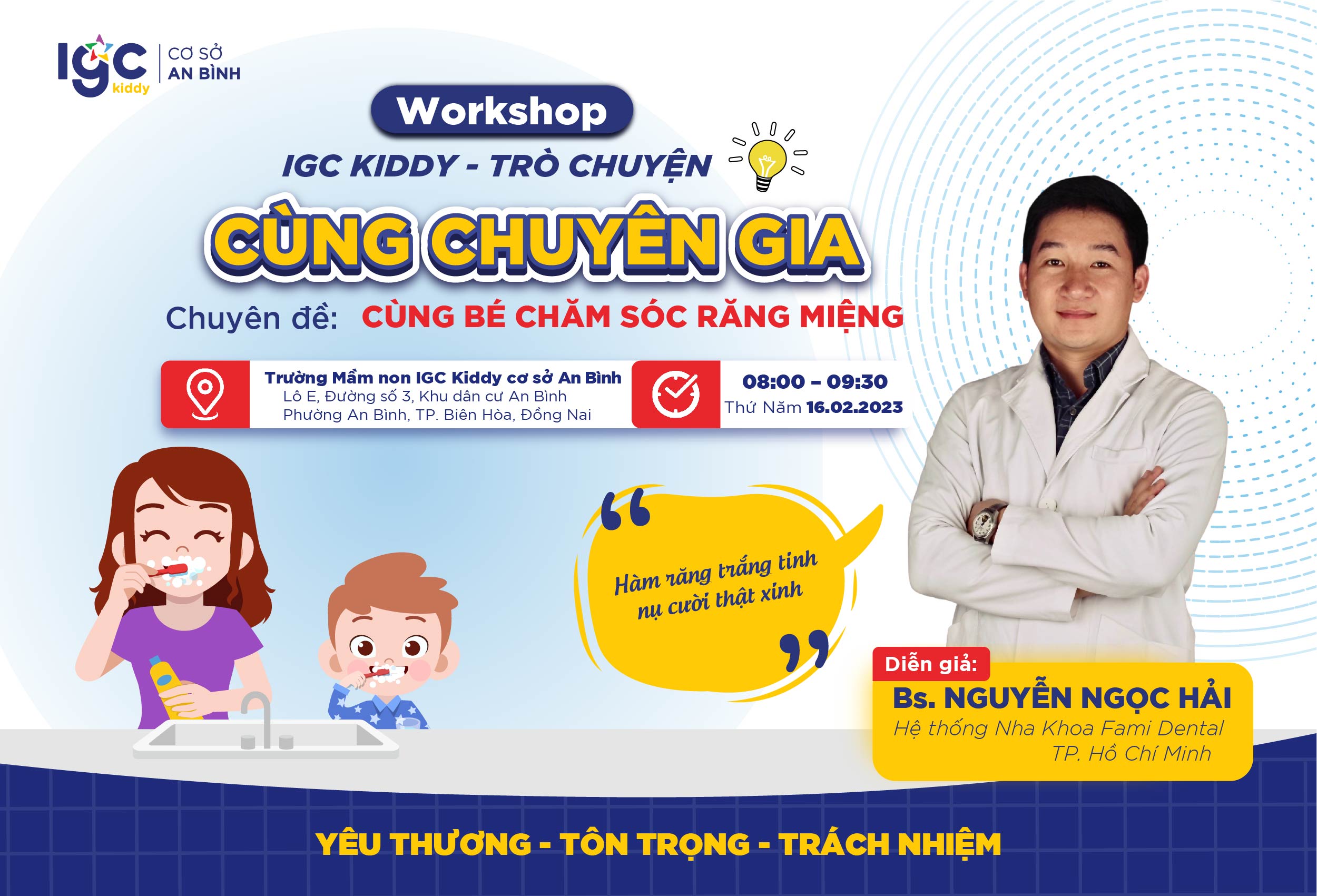 THAM GIA WORKSHOP "GẶP GỠ CHUYÊN GIA CHĂM SÓC RĂNG MIỆNG CHO TRẺ"